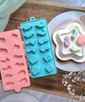 Blue Christmas mold with treats