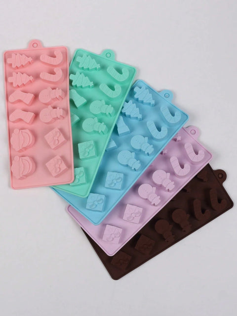 Christmas molds in several colours