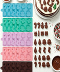Christmas molds with chocolates