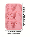 Christmas 6-cavity silicone mold size 25.5 x 16.5 cm