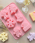 Pink Christmas mold with treats