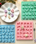 Christmas treats made with silicone mold