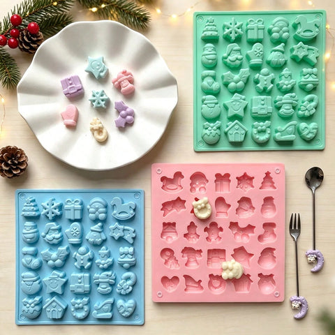 Christmas treats made with silicone mold