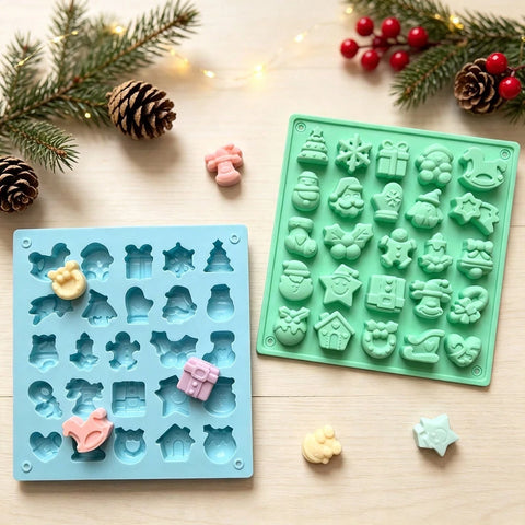 Christmas chocolate mold colours