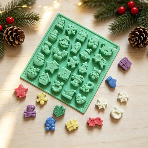 Christmas silicone mold detail
