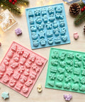 Christmas cookie and chocolate molds
