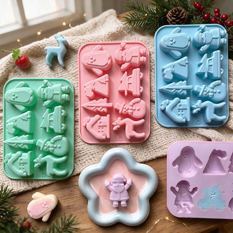 Christmas molds in several colours