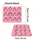 Christmas multi-shape silicone mold dimensions 24 x 20 cm