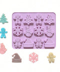 Christmas multi-shape silicone mold