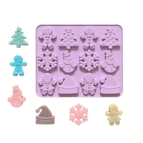 Christmas multi-shape silicone mold
