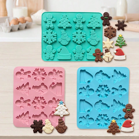 Christmas multi-shape silicone mold