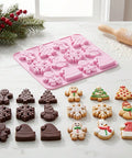 Christmas multi-shape silicone mold