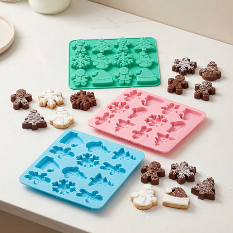 Christmas multi-shape silicone mold