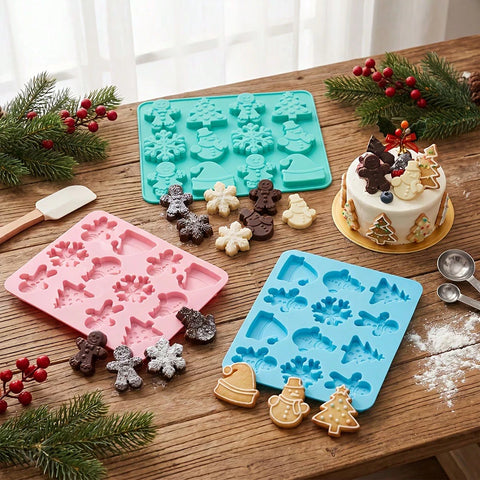 Christmas multi-shape silicone mold