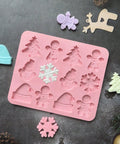 Christmas multi-shape silicone mold