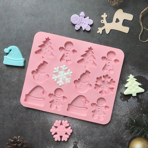 Christmas multi-shape silicone mold