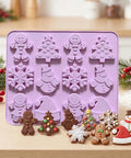 Christmas multi-shape silicone mold