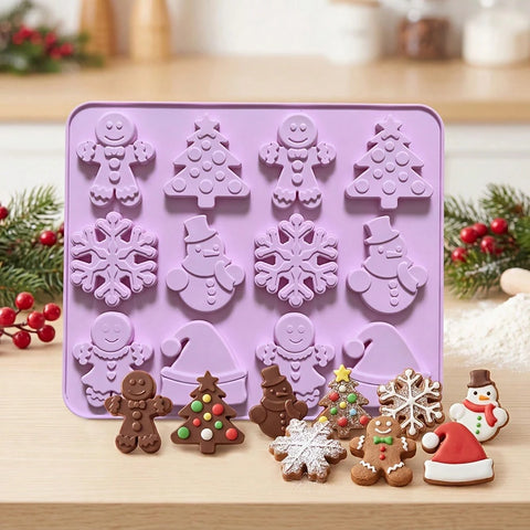 Christmas multi-shape silicone mold
