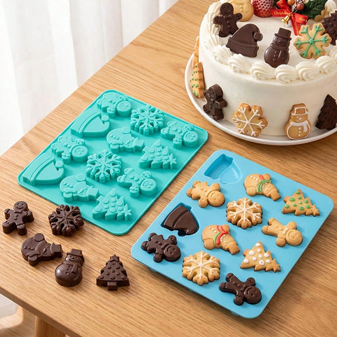 Christmas multi-shape silicone mold