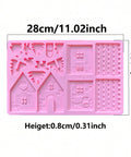 Gingerbread house silicone mold 28 x 18 cm