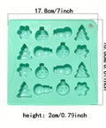 Christmas tree and snowman silicone mold dimensions