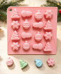 Christmas tree and snowman silicone mold