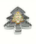 5-piece Christmas tree cookie cutter set