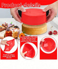 3-Piece Foldable Silicone Round Cake Mold Set easy demolding details Munchies Tools