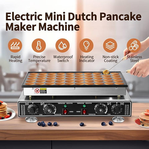Mini Pancake Machine 50 Electric: Fast, Effortless Breakfast Solution