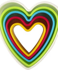 Heart Shaped Plastic Cutter Set for Baking and Cooking (5 PCS)