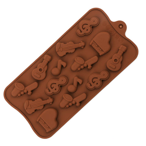 Musical Instrument Silicone Chocolate Mold - Perfect for Crafts