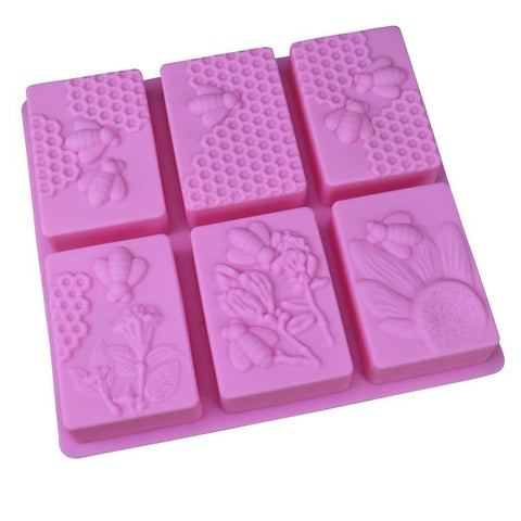 Silicone Soap Mold for Honey Bee Handmade soap - MunchiesHouse