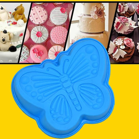 Gambit Silicone Baking Microwave Safe Butterfly Shape Cake Cup