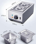 Bain Marie Chocolate Melter with 2 Containers, Ideal for Dessert Enthusiasts