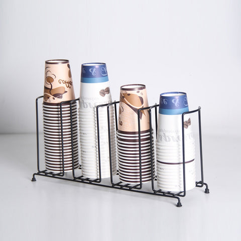 Under Cabinet Coffee Mug Rack, Black, High-Quality Iron