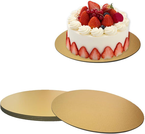Gold Round Cardboard 25cm 1PC