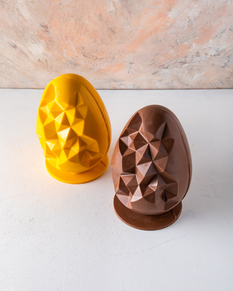 1PCS 3D Geometric Egg Silicone Chocolate Mould
