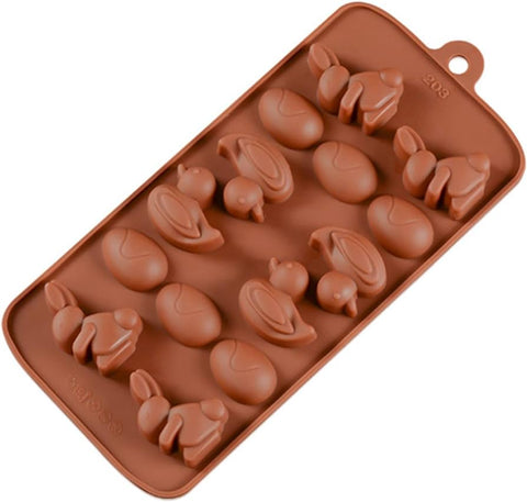 Easter Egg, Duck & Bunny Rabbit Mini Chocolate Silicone Mold