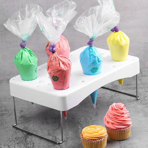 Icing Piping Bag Holder Stand | Cake Decorating Storage Organizer Munchies Tools
