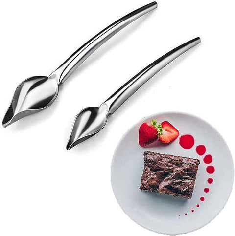 1pc Stainless Steel Decorative Chocolate Spoon, Baking DIY Tool