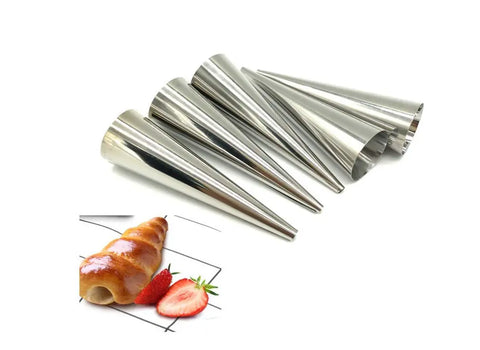 8PCS Stainless Steel Pastry Cream Horn Molds9cm Munchies Tools