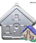 House Building Shape Aluminum Baking Pans, Nonstick, Silver