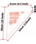 Icing Bags Master 100 pcs - Durable, Food Grade Piping Bags