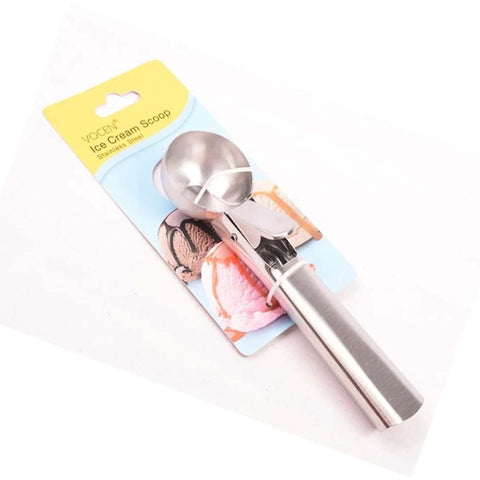 1pc Stainless Steel Ice Cream Scoop, Random Style, Buffet/Catering Ice Cream Spoon, Ice Cream Ball Scooper - MunchiesHouse