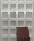 Wavy Square Shape PC Polycarbonate Chocolate Mold