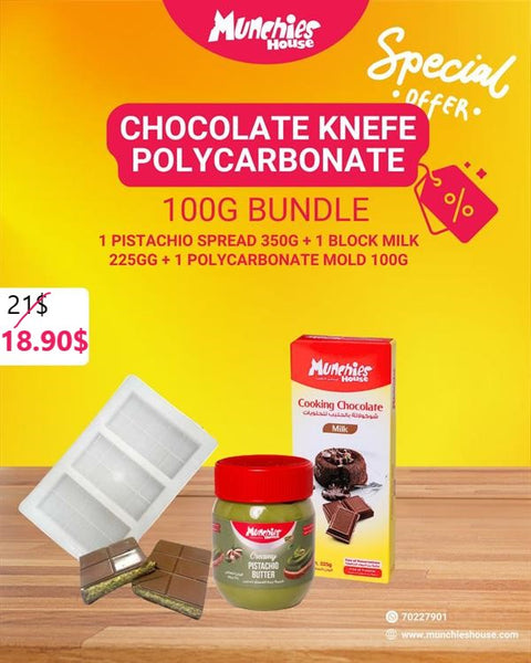 Chocolate Knefe Polycarbonate 100G Bundle