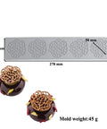 5 Cavity Silicone Mat Leaf Shape