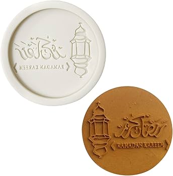 Eid-themed silicone fondant molds - Handmade cake decorating molds - Flexible soap making supplies