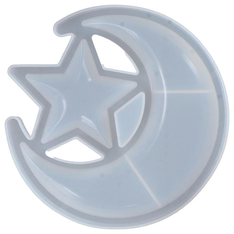 Star Moon Mold Silicone Mould Resin Star Moon Storage Tray Epoxy DIY Art Casting Craft Ornaments