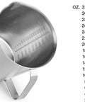 Measuring Cup, Stainless Steel Measuring Cup with Clear Scale, Metal Liquid Measuring Cup, Reusable Measuring Jug with Handle, Multifunction Measure Cup for Kitchen Cooking Baking - MunchiesHouse